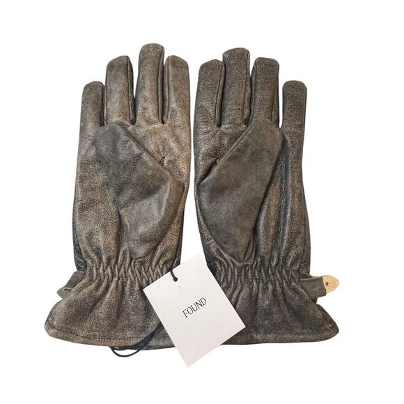 FOUND Distressed Leather Western Gloves Women's Size Small / Medium Cowboy NEW - Picture 3 of 6